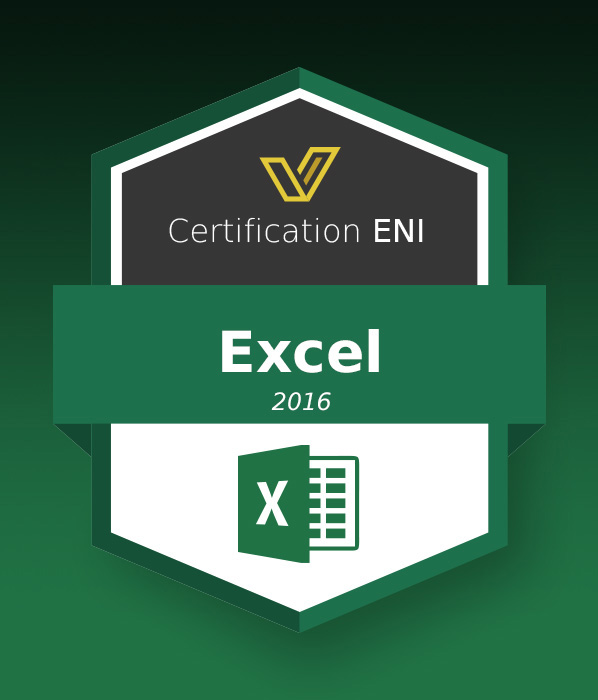 Coupon Certification Bureautique (avec e-surveillance) - Excel 2016