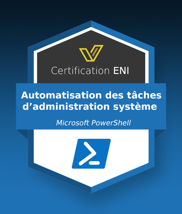 Coupon Certification IT (avec e-surveillance) - Automatisation des tâches d’administration système à l’aide de scripts avec PowerShell