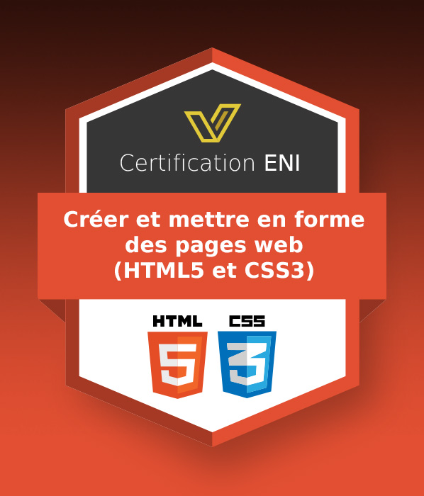 Coupon Certification IT (avec e-surveillance) - Créer et mettre en forme des pages web (HTML5 et CSS3)