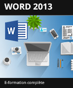 Formation en ligne Word 2013 - Toutes les fonctionnalités de Word à votre portée - + le livre numérique Word 2013 OFFERT - Valable 1 an, en illimité