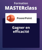 Formation MASTERclass PowerPoint, avec formateur à distance Gagner en efficacité - avec support de cours & attestation de suivi fournis