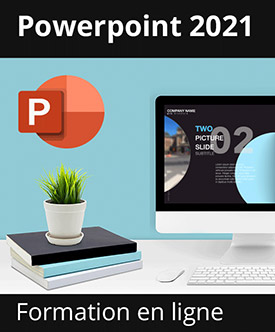 Formation en ligne PowerPoint 2021 - Toutes les fonctionnalités de PowerPoint à votre portée - + le livre numérique PowerPoint 2021 OFFERT - Valable 1 an, en illimité