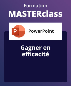 Formation MASTERclass PowerPoint, avec formateur à distance - Gagner en efficacité - avec support de cours & attestation de suivi fournis