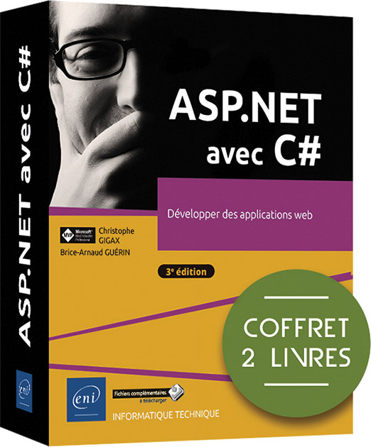 ASP.NET avec C# - Coffret de 2 livres : Développer des applications web (3e édition)