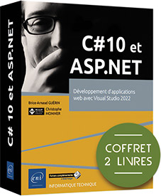 C# 10 et ASP.NET - Coffret de 2 livres : Développement d'applications web avec Visual Studio 2022