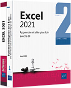 Excel 2021 - Coffret de 2 livres : Apprendre et aller plus loin avec la BI