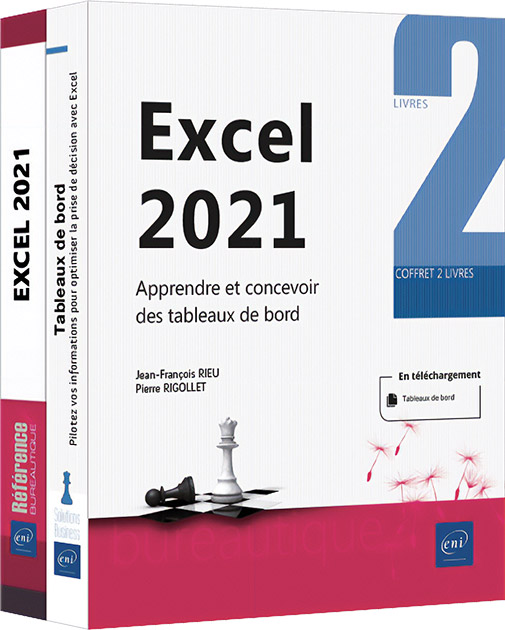 Excel 2021 - Coffret de 2 livres : Apprendre et concevoir des tableaux de bord