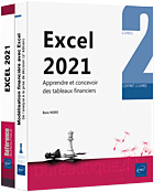 Excel 2021 Coffret de 2 livres : Apprendre et concevoir des tableaux financiers