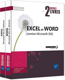 Excel et Word (version Microsoft 365) - Coffret de deux livres