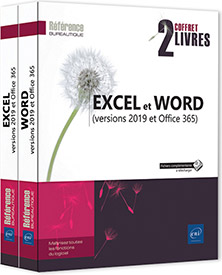 Excel et Word (versions 2019 et Office 365) - Coffret de deux livres