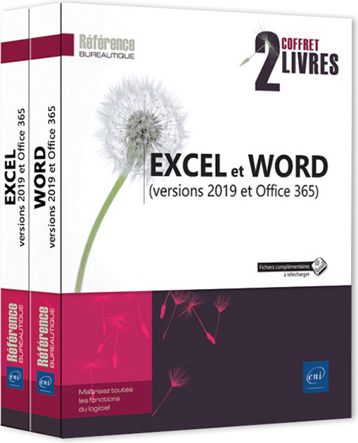 Excel et Word (versions 2019 et Office 365) - Coffret de deux livres