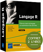 Langage R - Coffret de 2 livres : Prise en main du langage et exploitation des données (2e édition)