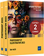 Photoshop et Illustrator 2023 Coffret de 2 livres