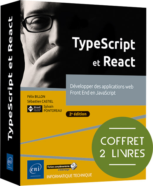 TypeScript et React  - Coffret de 2 livres : Développer des applications web Front End en JavaScript (2e édition)