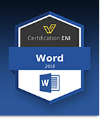 Coupon Certification Bureautique (avec e-surveillance) - Word 2016 - Ancienne version