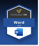 Coupon Certification Bureautique (avec e-surveillance) - Word 2019 - Ancienne version