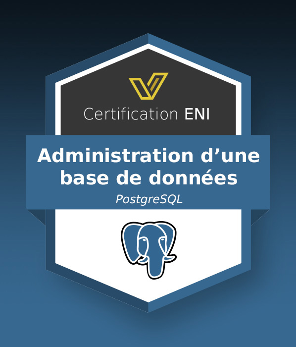 Coupon Certification IT (avec e-surveillance) - Administration d’une base de données avec Postgre SQL