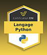 Coupon Certification IT (avec e-surveillance) Langage Python