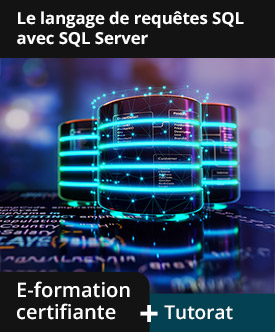 Le langage de requêtes SQL avec SQL Server - E-formation certifiante avec accompagnement