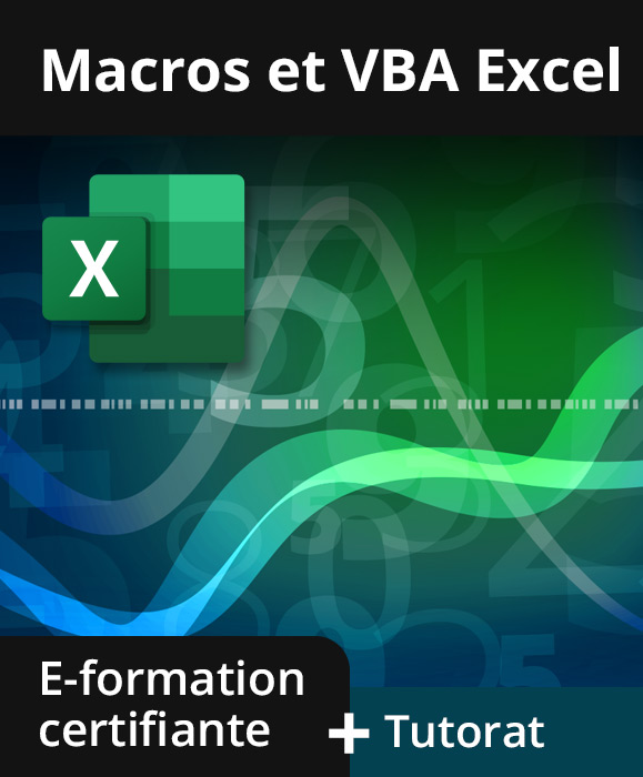 Macros et langage VBA Excel - E-formation certifiante avec accompagnement