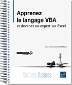 Apprenez le langage VBA - et devenez un expert sur Excel - Version en ligne